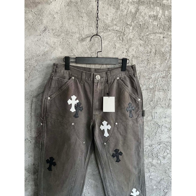 CHROME HEARTS JEANS BROWN