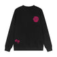 CHROME HEARTS PINK HORSE SHOE LOGO SWEATSHIRT BLACK