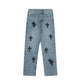 CHROME HEARTS X LEVI'S CROSS PATCH JEANS