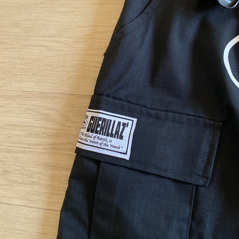 CORTEIZ ALCATRAZ CARGO PANTS BLACK/WHITE