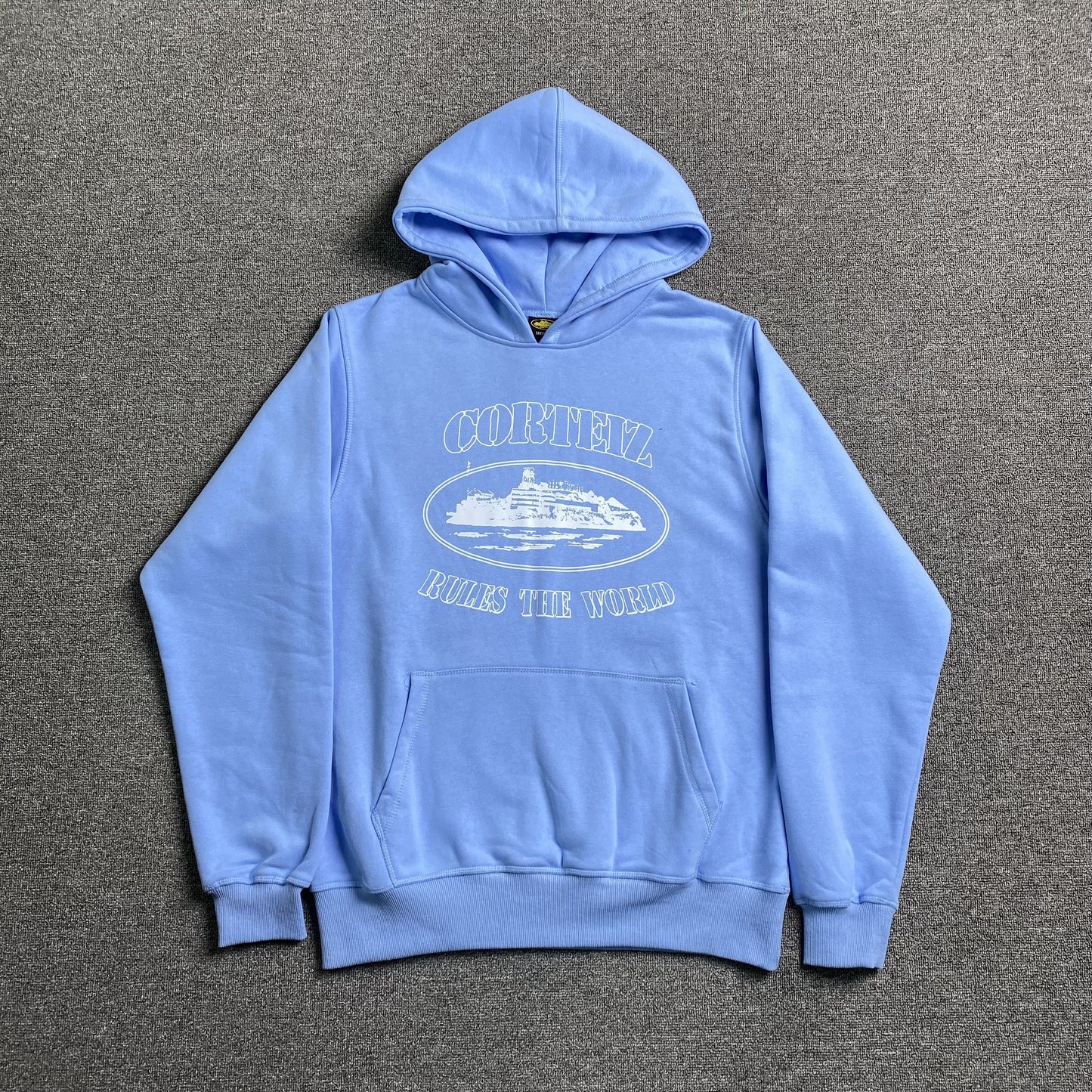 CORTEIZ ALCATRAZ HOODIE BABY BLU