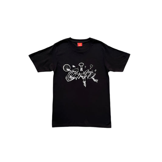 CORTEIZ ALLSTARZ SKYDIVER TEE BLACK