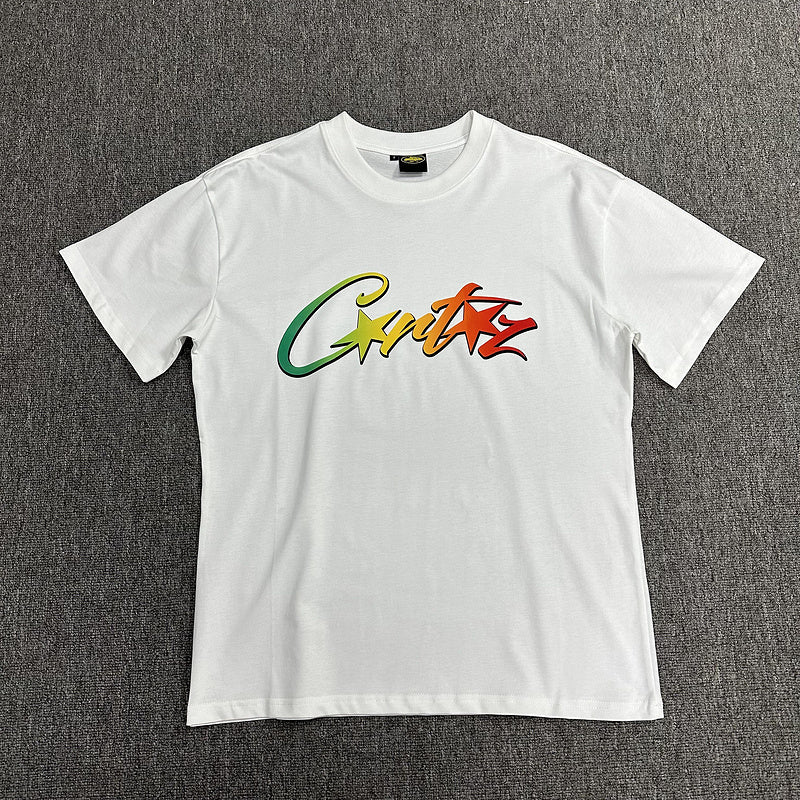 CORTEIZ ALLSTARZ T-SHIRT WHITE RASTA GRADIENT