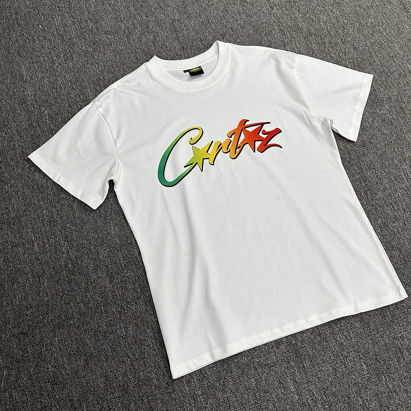 CORTEIZ ALLSTARZ T-SHIRT WHITE RASTA GRADIENT