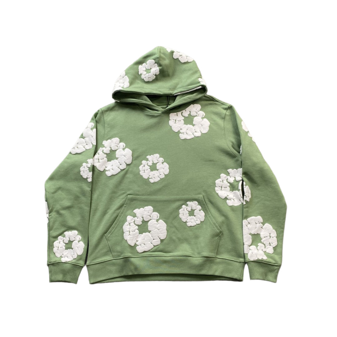 DENIM TEARS COTTON WREATH HOODIE LIGHT GREEN