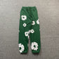 DENIM TEARS COTTON WREATH SWEATPANTS DARK GREEN