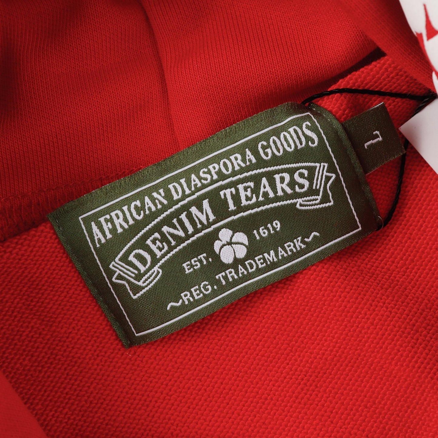 DENIM TEARS COTTON WREATH HOODIE RED