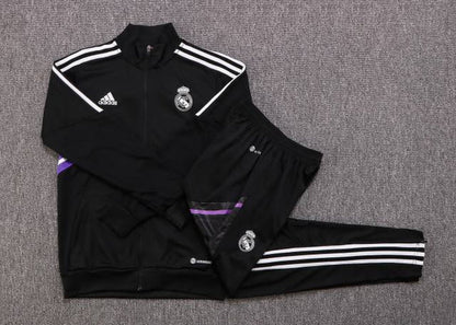 Conjunto Real Madrid Preto e Roxo