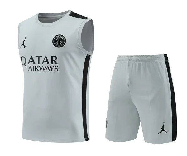 Kit de Treino Regata PSG 23/24 - Cinza