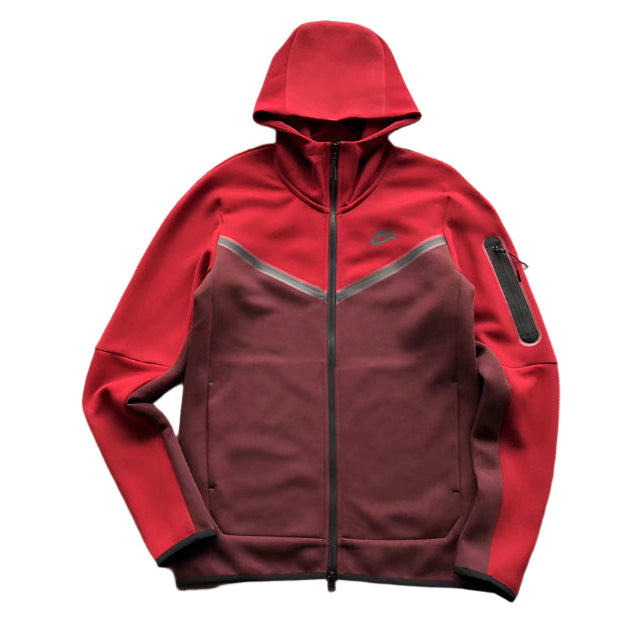 NIKE TECH FLEECE HOODIE x BERRY/POMEGRANATE