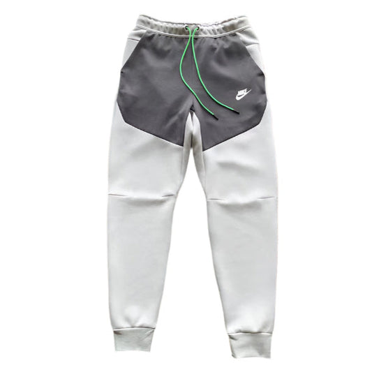 NIKE TECH FLEECE PANTS x GREY/BLACK/GREEN