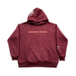 SP5DER NOCTURNAL HIGHWAY HOODIE BURGUNDY