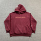 SP5DER NOCTURNAL HIGHWAY HOODIE BURGUNDY