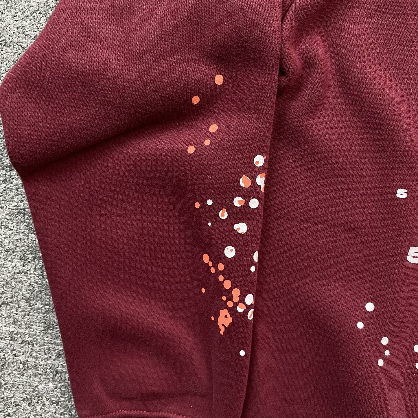 SP5DER NOCTURNAL HIGHWAY HOODIE BURGUNDY