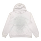 SP5DER OG RHINESTONE LOGO HOODIE WHITE