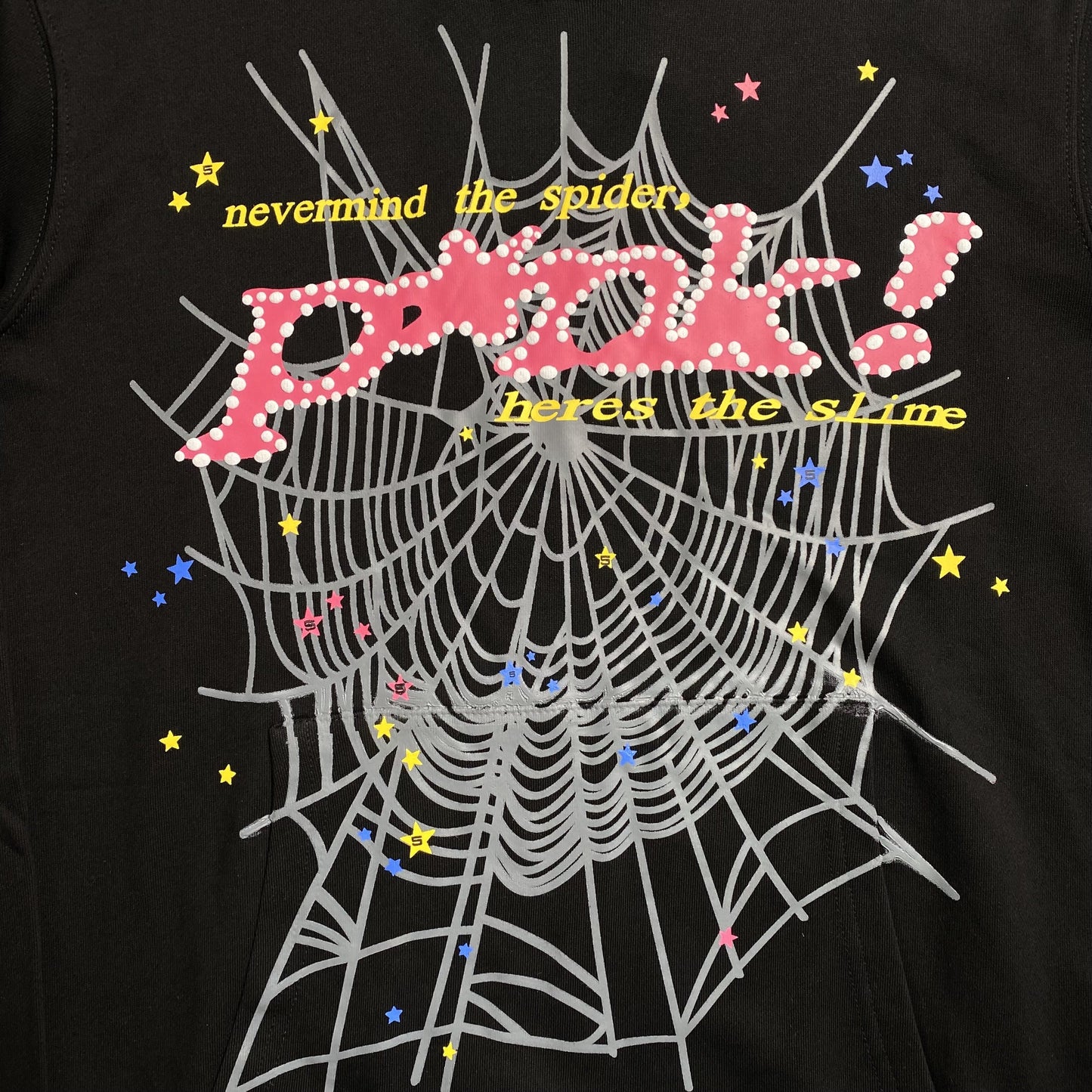 SP5DER P*NK HOODIE BLACK