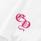 CHROME HEARTS PINK HORSE SHOE LOGO SWEATSHIRT WHITE