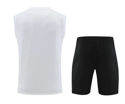 Kit de Treino Regata PSG 23/24 - Branco e Preto