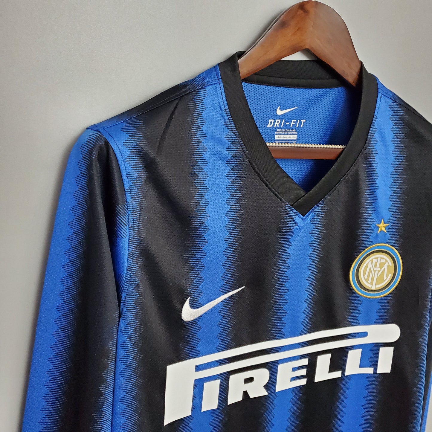 Retro Manga Longa 10/11 Inter Milão Home