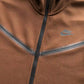 NIKE TECH FLEECE HOODIE x BROWN
