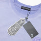 CHROME HEARTS HORSE SHOE LOGO T-SHIRT WASHED LIGHT BLUE