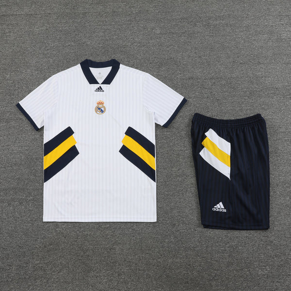 Kit de Treino Real Madrid 23/24 - Branco e Azul