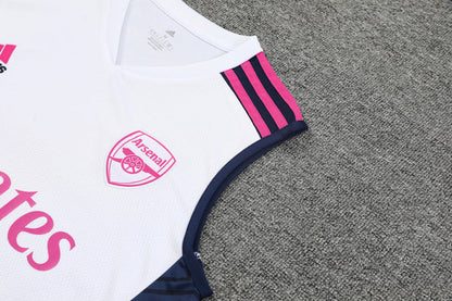 Kit de Treino Regata Arsenal 23/24 - Branco e Rosa