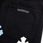 CHROME HEARTS BLUE CROSS PATCH JEANS BLACK