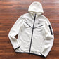 NIKE TECH FLEECE HOODIE x WHITE
