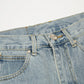 CHROME HEARTS CROSS PATCH JEANS VINTAGE BLUE