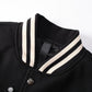 CHROME HEARTS HORSE SHOE LOGO VARSITY JACKET BLACK