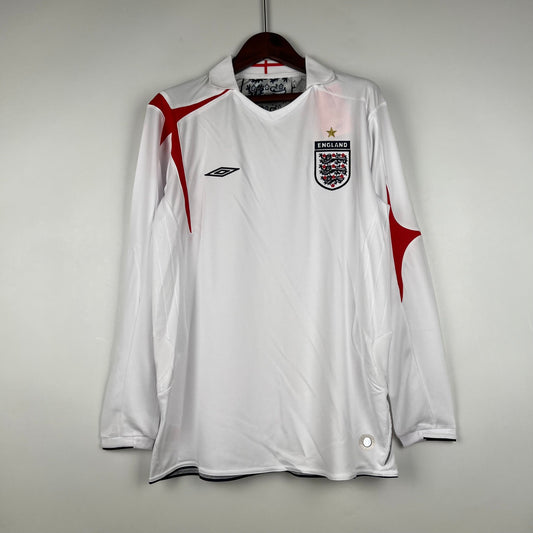 Retro Long Sleeve England 2006 Home