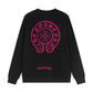 CHROME HEARTS PINK HORSE SHOE LOGO SWEATSHIRT BLACK
