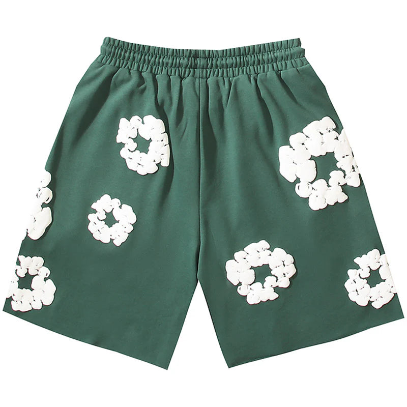 Denim Tears The Cotton Wreath Shorts Green