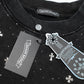 CHROME HEARTS STARRY RHINESTONE SWEATSHIRT WASHED BLACK
