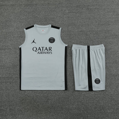 Kit de Treino Regata PSG 23/24 - Cinza