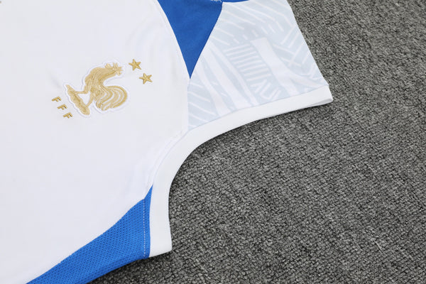 Kit de Treino Regata França 23/24 - Branco e Azul