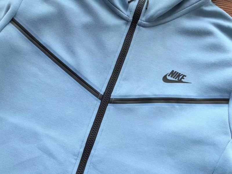 NIKE TECH FLEECE HOODIE x LIGHT BLUE