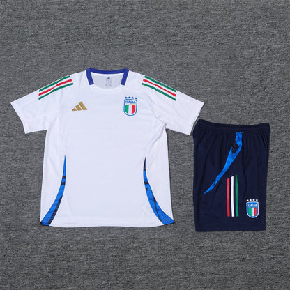 Kit Camisa e Short Italia Branco - Adidas 24/25