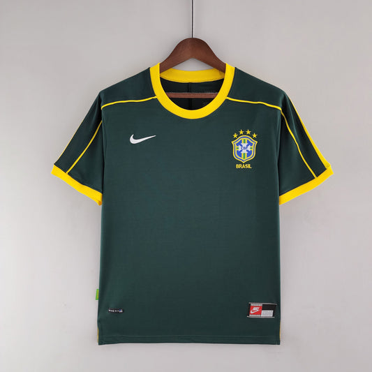 Brasil Goleiro Retro 1998 Verde Escuro